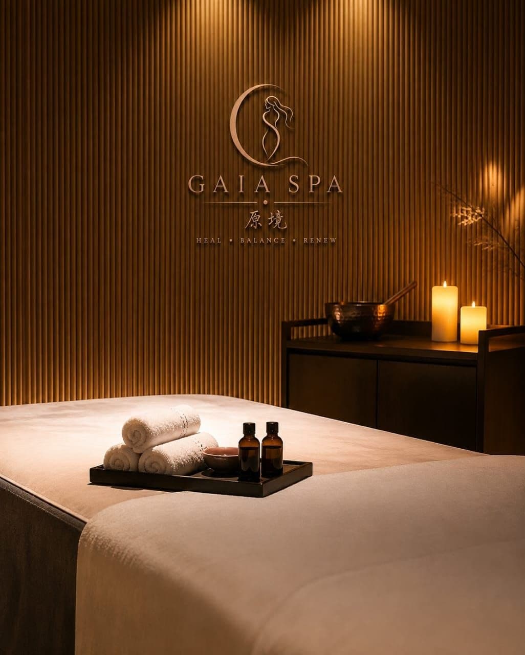 Tranquil spa setting