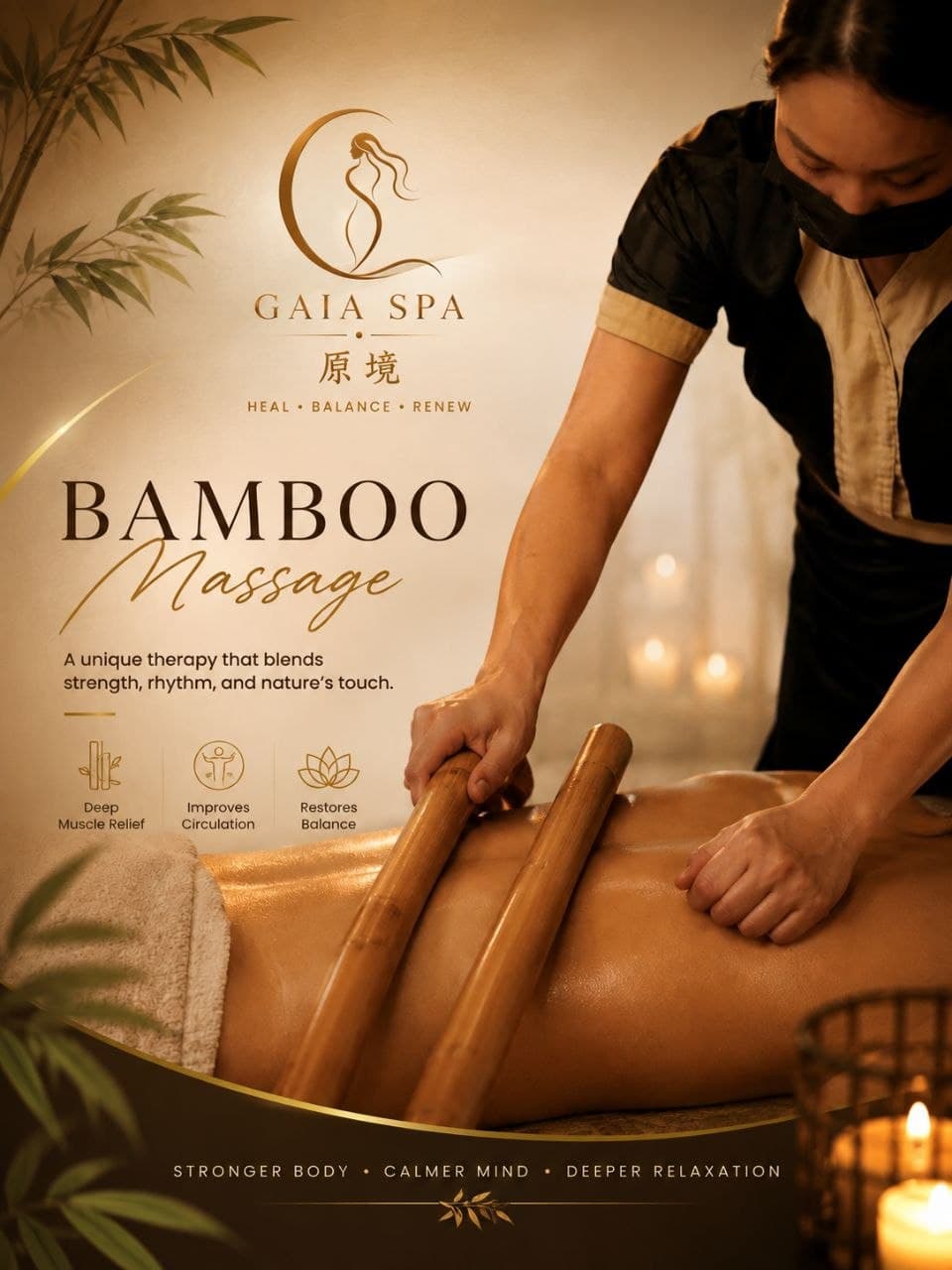 The entrance to Gaia Spa
